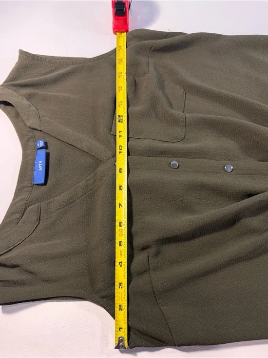 Apt. 9 Olive Sleeveless Tie-Front Camisole - Picture 5 of 6